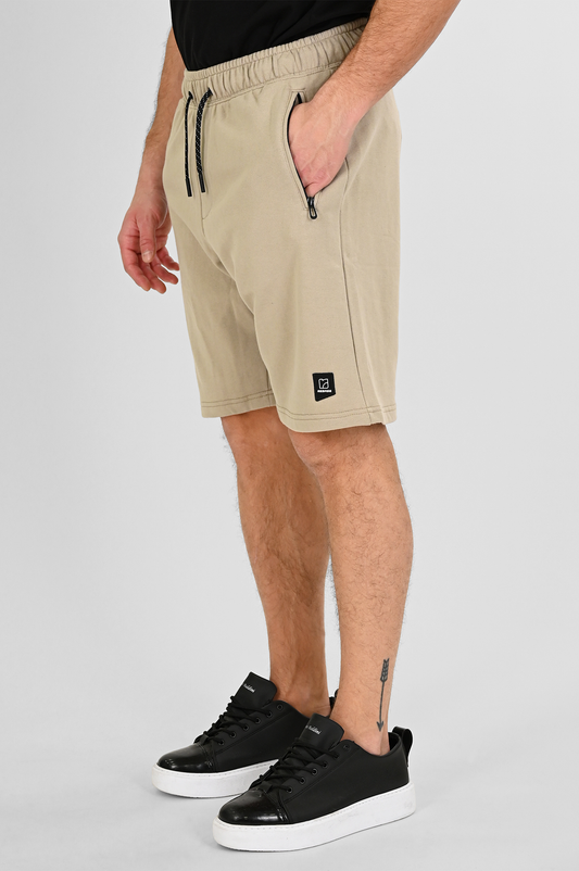 Rebase Terry Fleece Shorts 6024 | Stone Beige