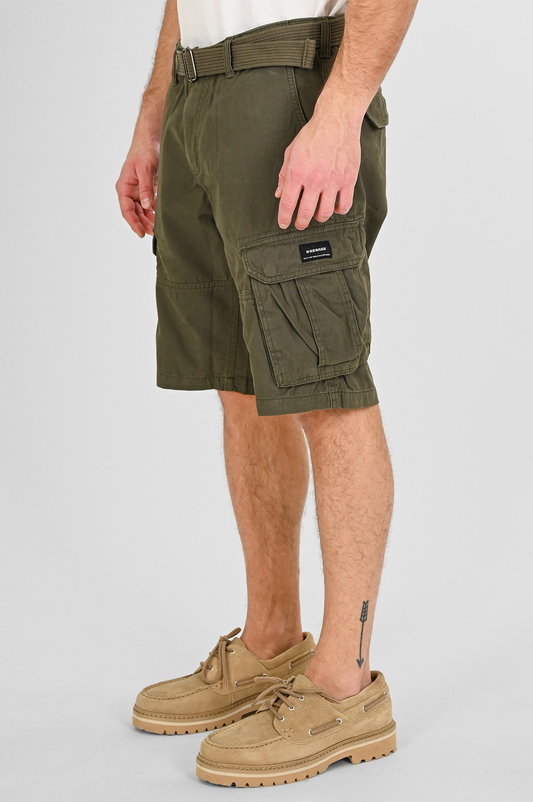 Rebase Cargo Shorts with Belt 7028 | DK Khaki