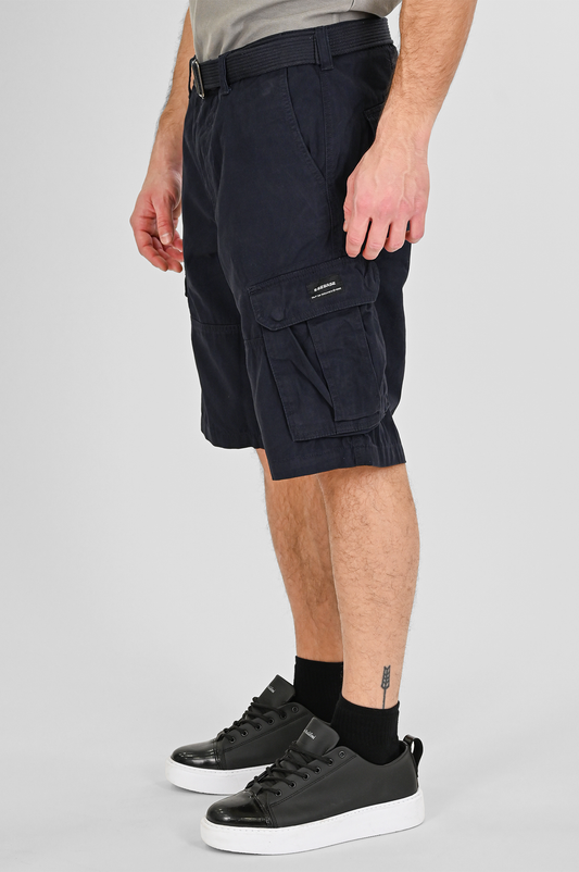 Rebase Cargo Shorts with Belt 7028 | Navy