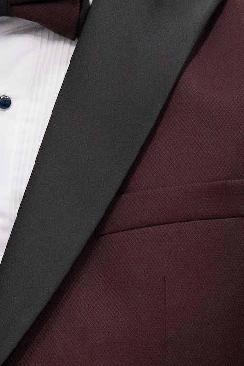 Γαμπριάτικο Κοστούμι Angelos Bratis Angelos Peak Lapel | Μπορντό