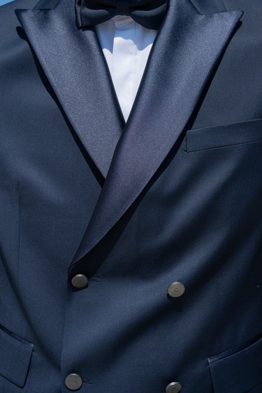 Γαμπριάτικο Κοστούμι Angelos Bratis Peak Lapel | Navy